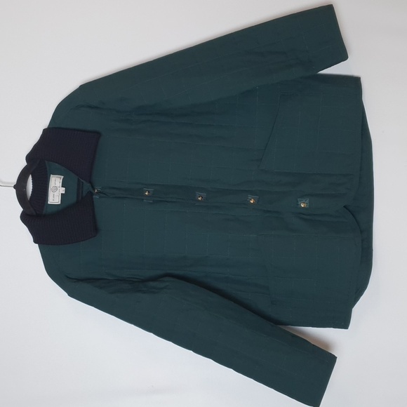 St. John Sport Emerald-Green Quilted Jacket - Picture 1 of 8